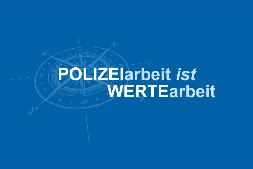 Polizeiarbeit ist Wertearbeit Logo