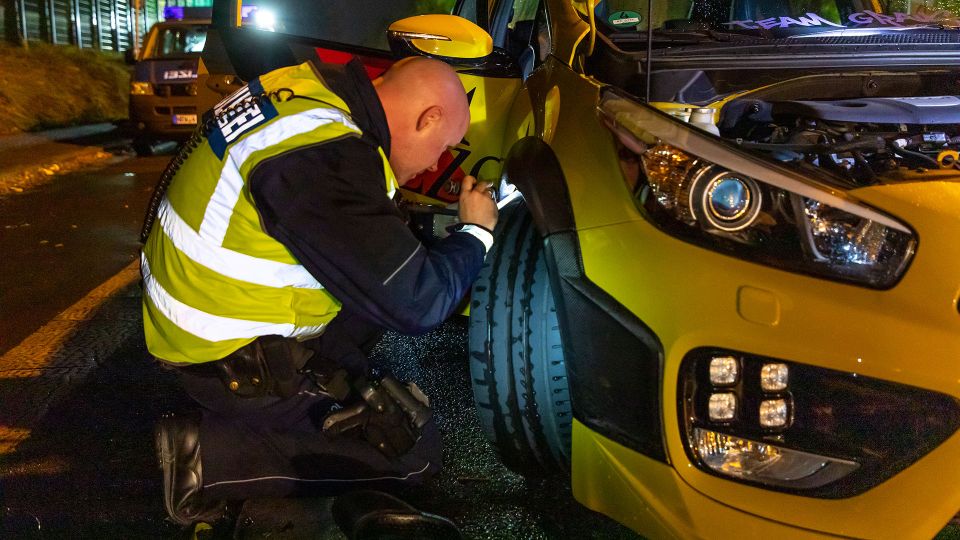 Verkehrskontrolle Schwerpunkt Tuning