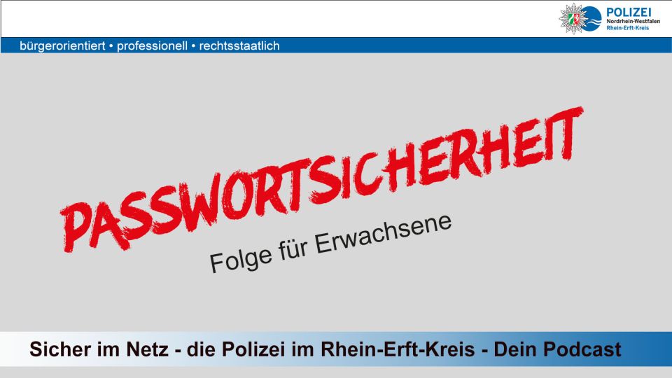 Passwortsicherheit Episode Erwachsene