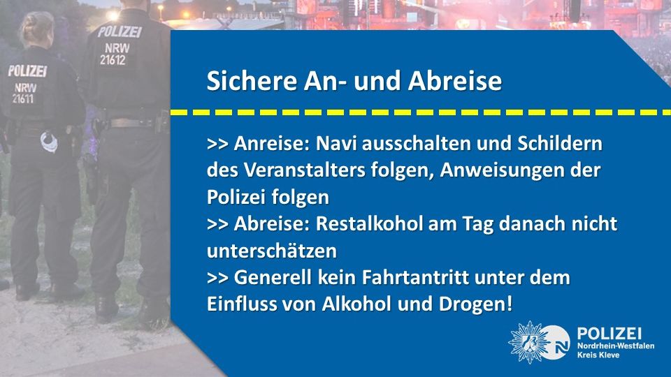 Präventionshinweise "sichere An- und Abreise"