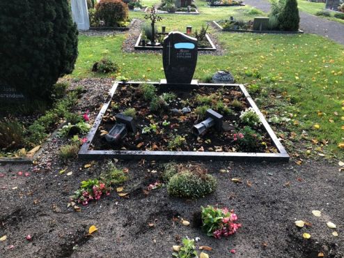 Vandalismus auf Friedhof